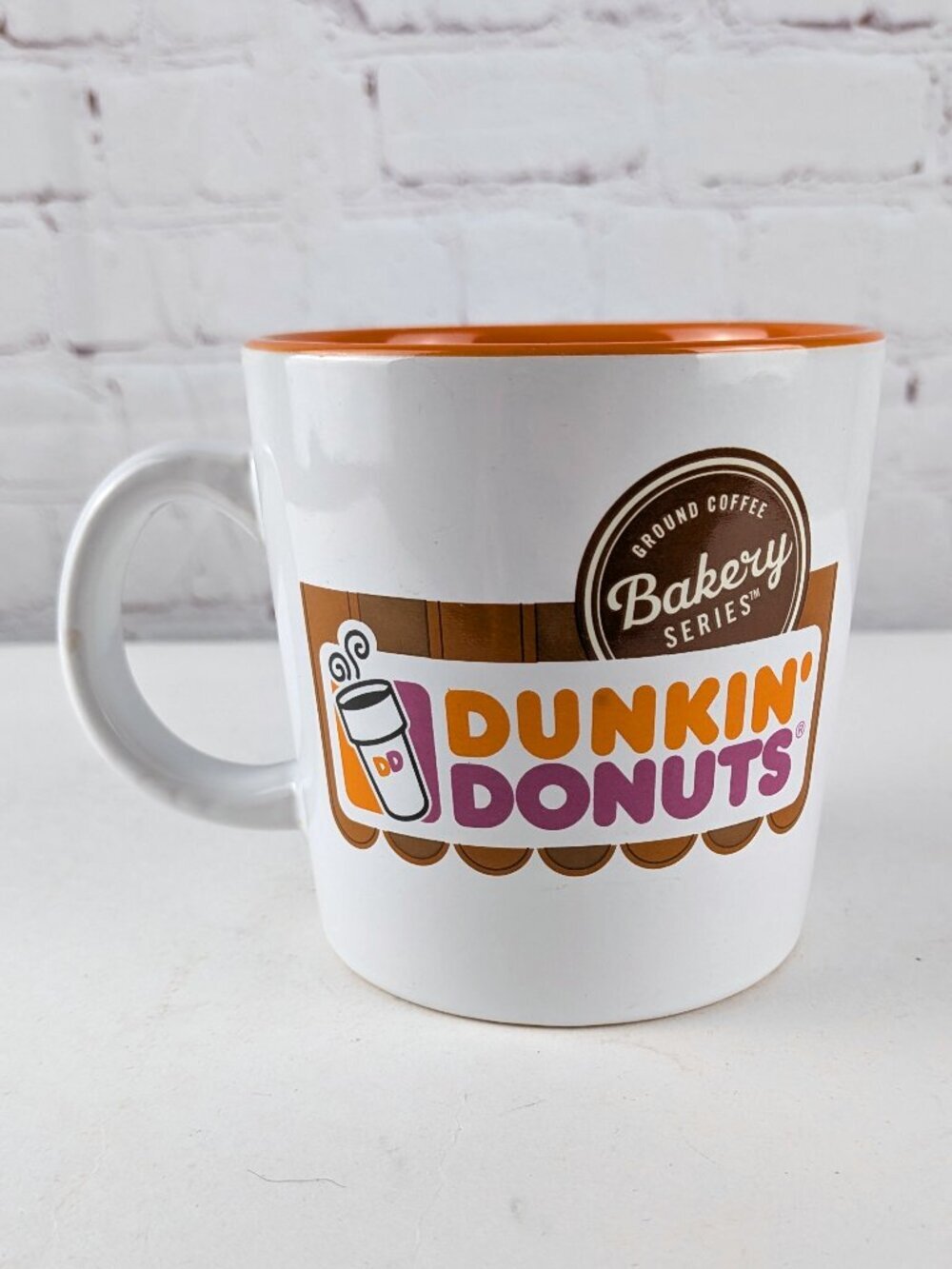 Dunkin Donuts Bakery Series White/Orange Coffee Mug